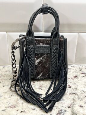 Wrangler x Montana West Fringe Mini Fun Size Tote Bag Charm/Keychain NWOT